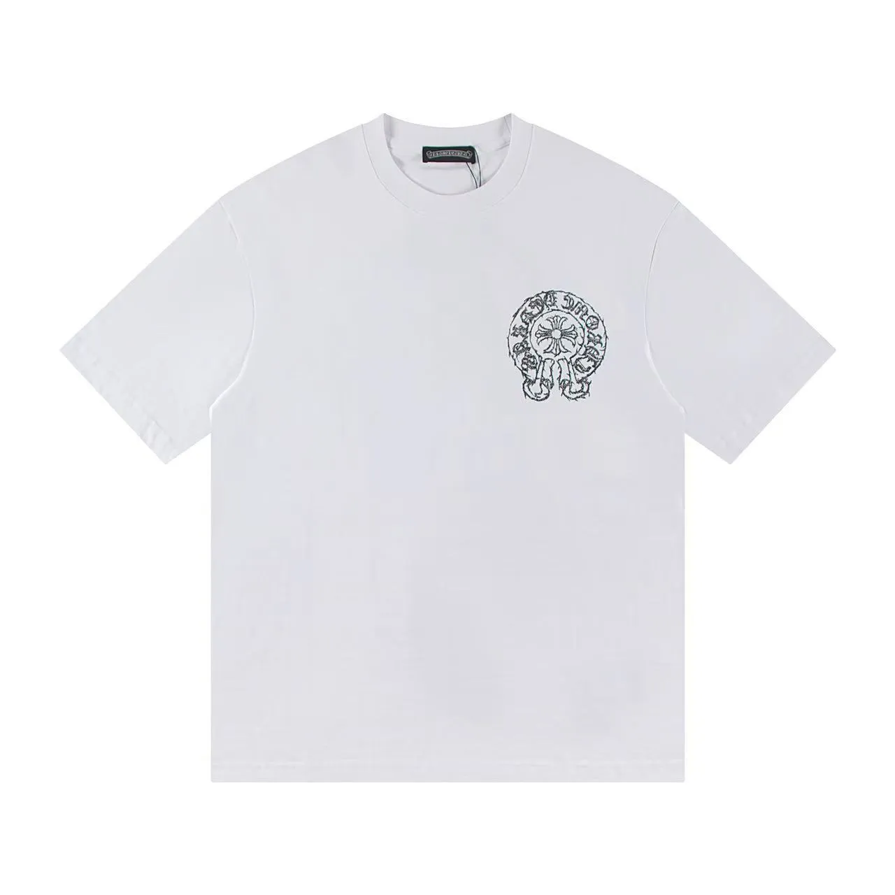 🅿️146 Style: 2025 new Croix Heart short-sleeved T-shirt Material: High version 300g double yarn combed cotton Size: S～XL Color: White Style number: Z013